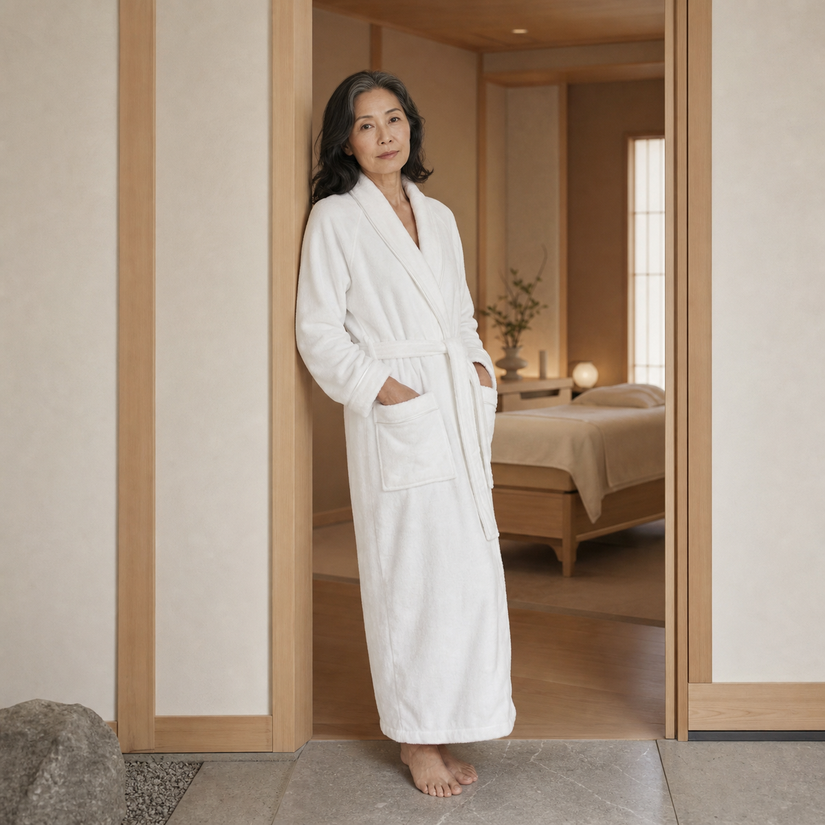 Hinoki Plush Robe