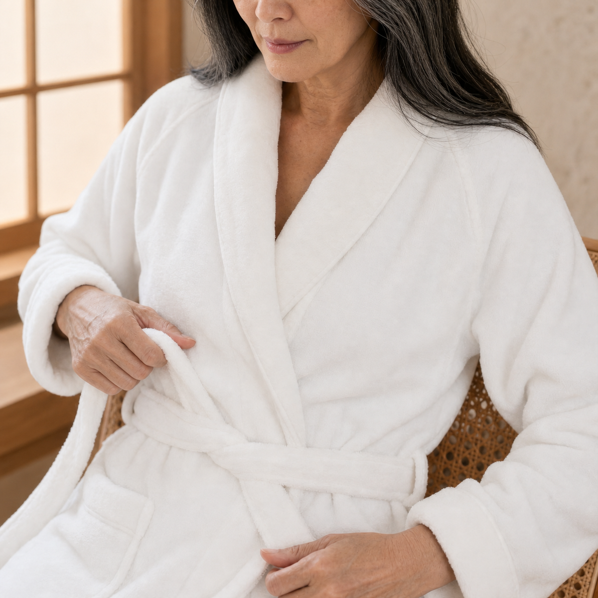 Hinoki Plush Robe
