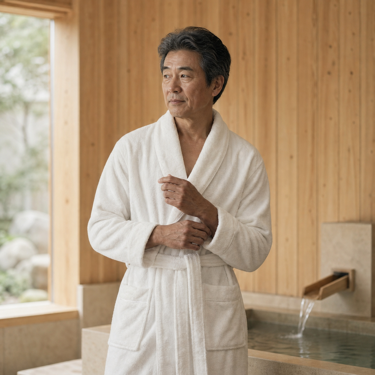 Hinoki Plush Robe